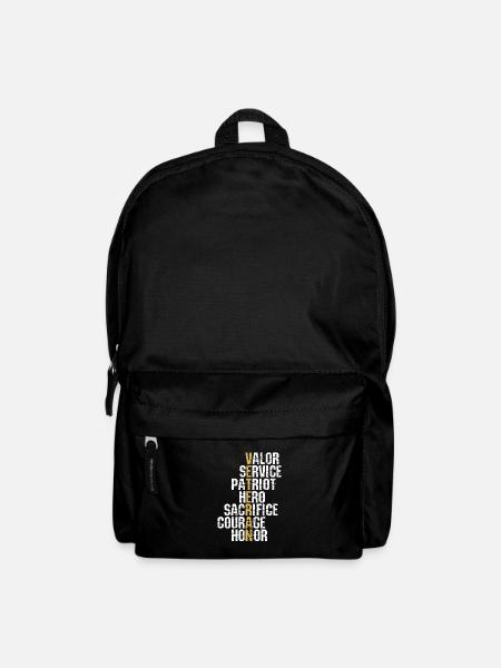 Stolzer Veteran Soldat - Rucksack - Schwarz