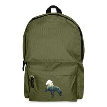 Islandpferd Forest - Rucksack - Olivgrün - Vorne
