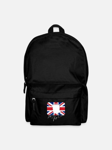 British King Coronation Charles England Flag - Backpack - black