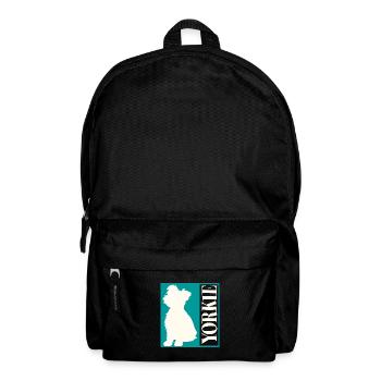 Yorkie Yorkshire Terrier Silhouette - Backpack - black - Front