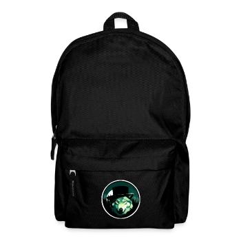 Wolf mit Hut - Rucksack - Schwarz - Vorne