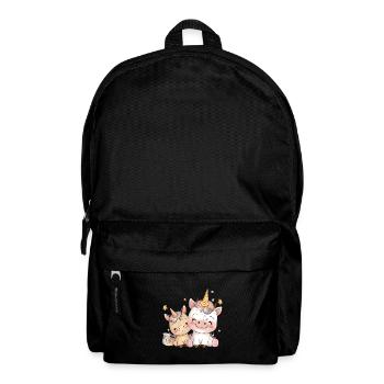 Unicorn two unicorns unicorn shirt to sleep in - Backpack - black - Front