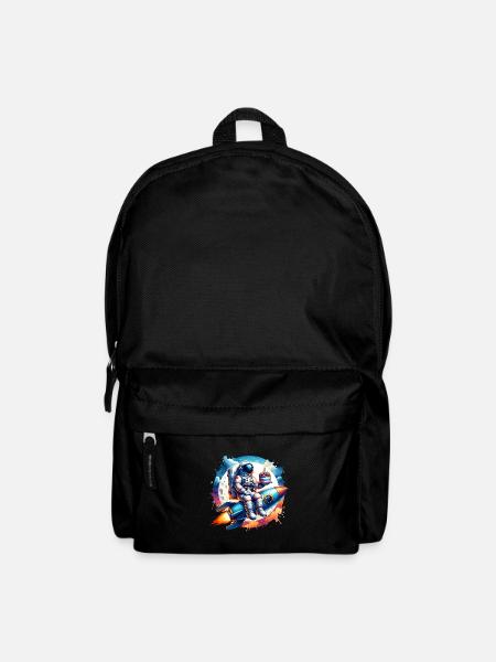 Astronaut Rakete Geburtstag - Rucksack - Schwarz