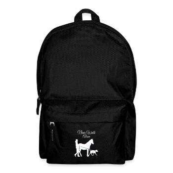 Never Walk Alone Horse Dog - Backpack - black - Front