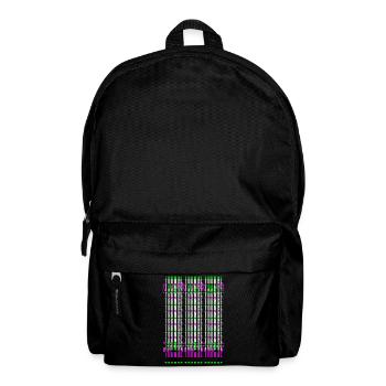 Trance Raver Techno Electro music edm dubstep - Backpack - black - Front