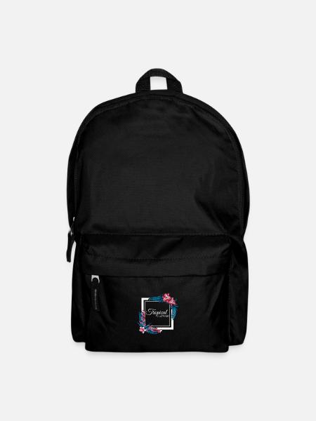 Tropical flower - Backpack - black