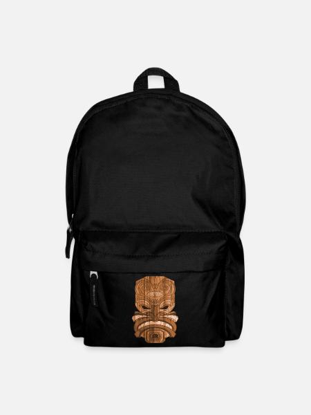 Tiki Maske Tiki Bar Hawaii Somme - Rucksack - Schwarz