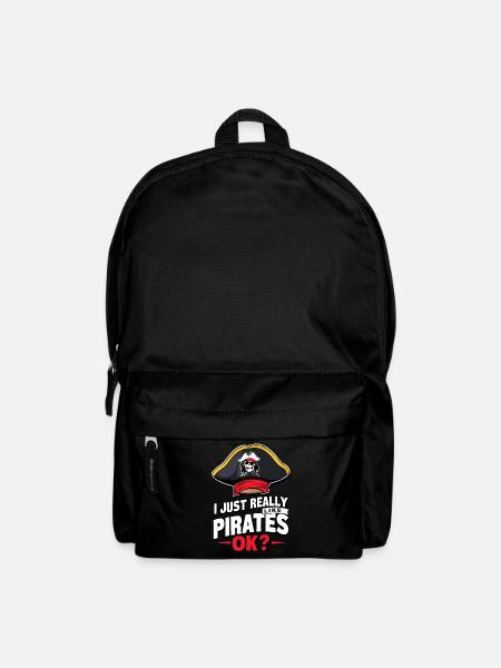 Pirat Piraten Fasching Halloween - Rucksack - Schwarz