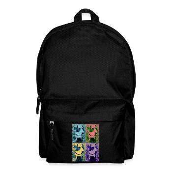 Chien Pop Art - Sac à dos - noir - Devant