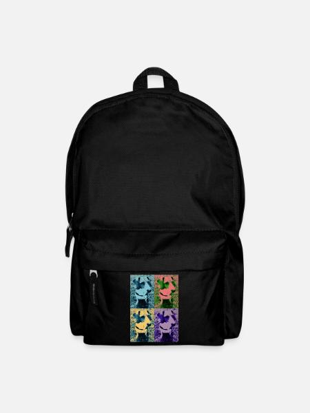 Pop Art Hund - Rucksack - Schwarz