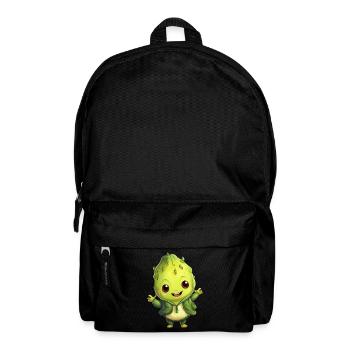 Kawaii Asparagus: Sweet Vegetable Happiness - Backpack - black - Front