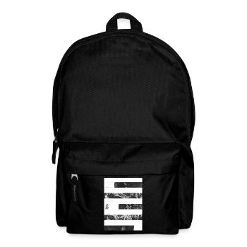Streifen schwarz weiß - Rucksack - Schwarz - Vorne