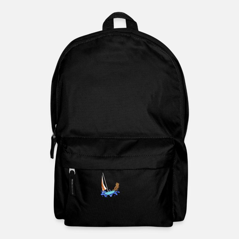 Seglen Segelboot Segler - Rucksack - Schwarz