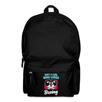 Just a Girl Who Loves Boxing - Rucksack - Schwarz - Vorne
