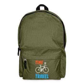 Time To Travel Bike - Backpack - olive green - Front