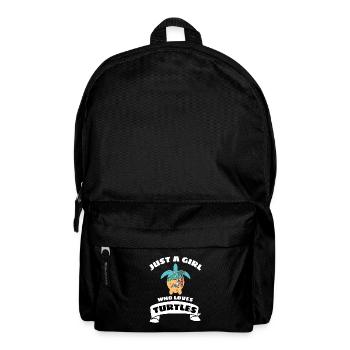 Été Plage Animal Fille Cadeau Tortue - Sac à dos - noir - Devant