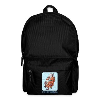 Ozean Tintenfisch Oktopus Wassersport Urlaub Reise - Rucksack - Schwarz - Vorne