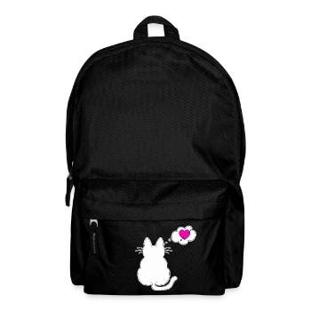 Love my cat & my cat loves me - Backpack - black - Front