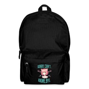 Sorry. Can't. Anime. Bye. Saying Manga Girl - Backpack - black - Front