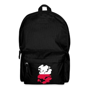 Drapeau de Pologne utilisé Look Polska Drapeau polonais - Sac à dos - noir - Devant
