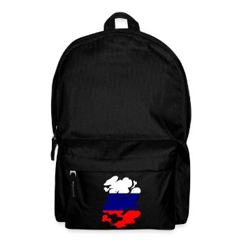 Drapeau de russie Vintage Drapeau russe d’occasion Look - Sac à dos - noir - Devant