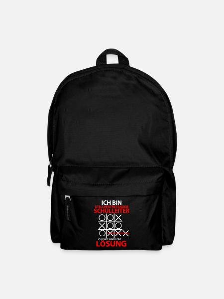 Stellvertretende Schulleiter Schulleitung Spruch - Rucksack - Schwarz