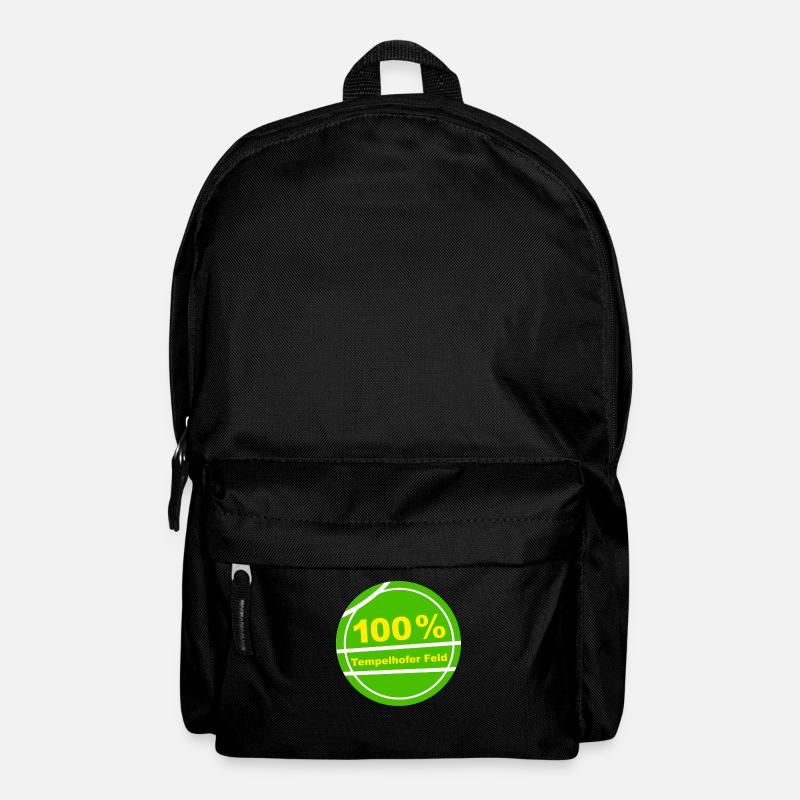 100% Tempelhofer Feld - Rucksack - Schwarz