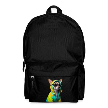 Chihuahua dog with sunglasses - Backpack - black - Front
