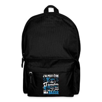 J'ai Peut-être L'air De T'écouter Guitare Basse - Sac à dos - noir - Devant