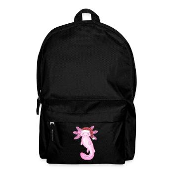 Süßer Weihnachts-Axolotl - Rucksack - Schwarz - Vorne