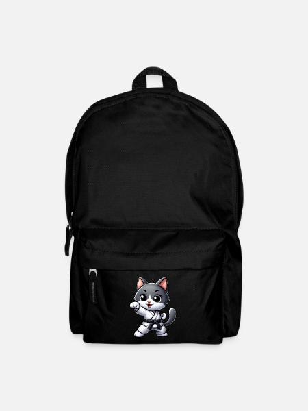 Karaté Cat Arts Martiaux Entraînement d’Arts Martiaux - Sac à dos - noir