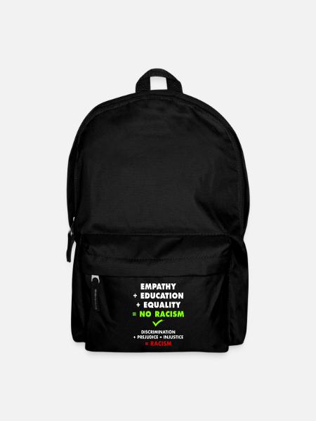 Sag NEIN zu Rassismus! - Rucksack - Schwarz