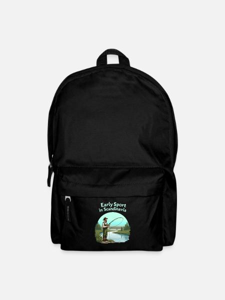 Angeln in Skandinavien - Rucksack - Schwarz