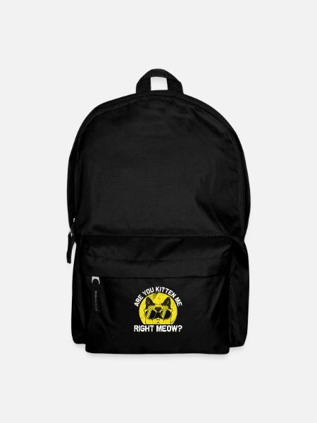 Katze Sonnenbrille Humor Scherzkeks Humor - Rucksack - Schwarz