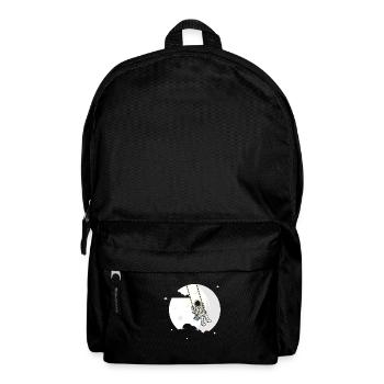 Astronaut Mond Schaukel Junge Mädchen Kosmonaut - Rucksack - Schwarz - Vorne