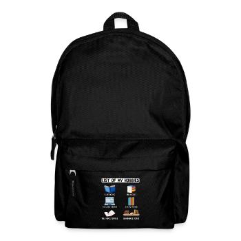 Funny Book Lover Humor Bookworm Reading - Backpack - black - Front