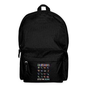 Cool Dinosaur Fan Dino Boys Trex - Backpack - black - Front