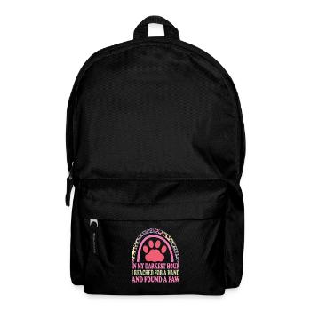 SAUVETAGE ANIMAL AIDE AUX ANIMAUX - Sac à dos - noir - Devant