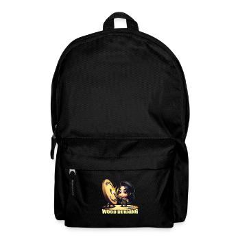 Holzbrennen - Rucksack - Schwarz - Vorne
