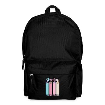 Rollerskater Party Retro Feels Of Disco Night Gift - Backpack - black - Front