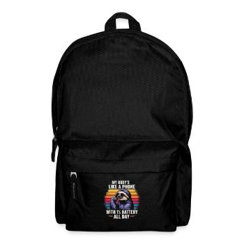 Humour de bureau - Sac à dos - noir - Devant
