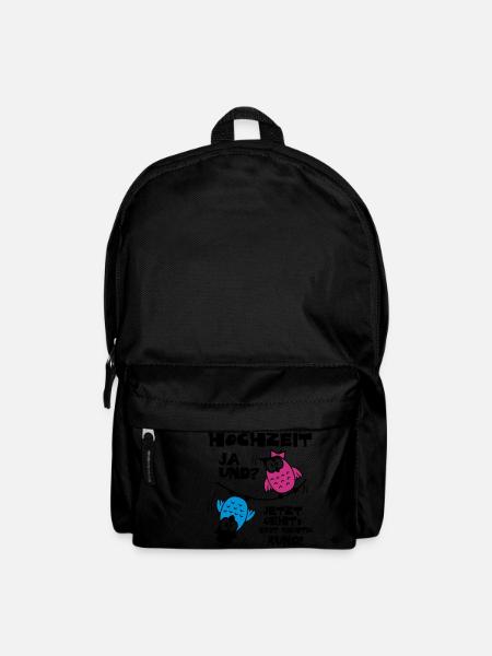 Eulen Hochzeit - ja und? - Rucksack - Schwarz