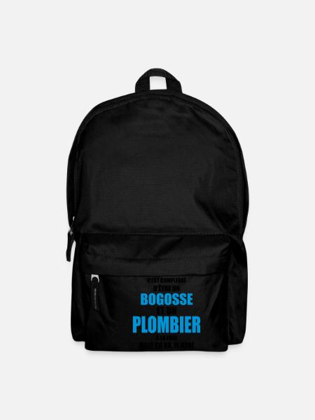 c'est compliqué d'être un bogosse et un plombier - Sac à dos - noir
