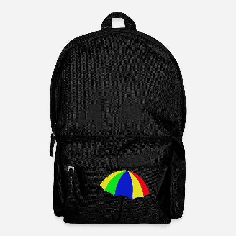 Logo colorful umbrella - Backpack - black