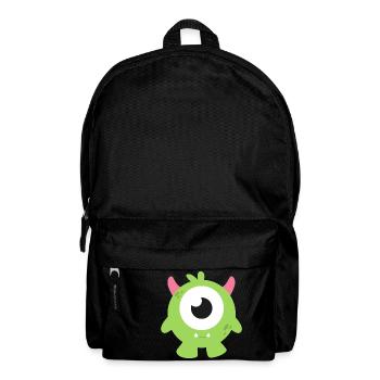 grünes monster - Rucksack - Schwarz - Vorne