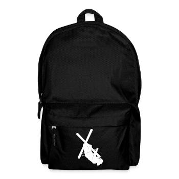 Skifahrer Trick - Berge - Wintersport - Sprung - Rucksack - Schwarz - Vorne