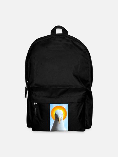 Sun Halo Seagull Portrait - Backpack - black
