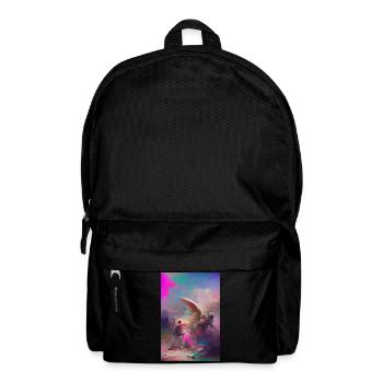 Samurai Krieger Engel Endkampf Pastell Kunstwerk - Rucksack - Schwarz - Vorne