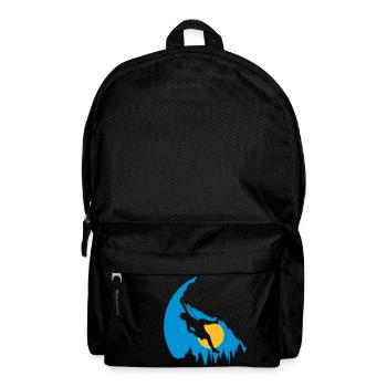 Trees Sun Climbing Silhouette - Backpack - black - Front