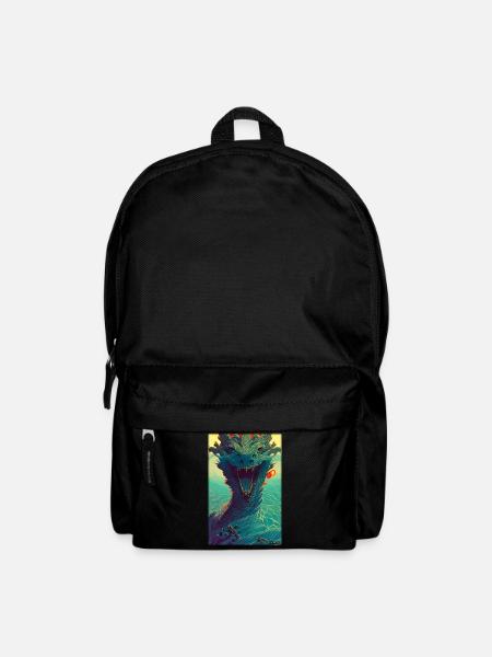 Drache Wasser Monster Meer See - Rucksack - Schwarz